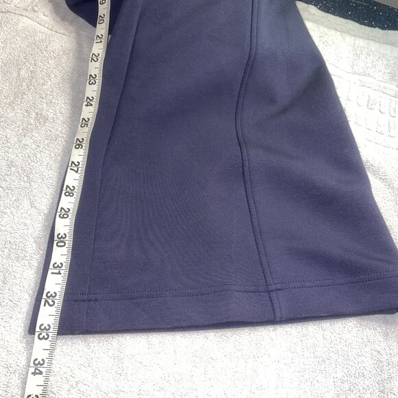Lane Bryant Straight Leg Travel Trousers Navy Blue Stretch Zip Pockets Sz 16 - Picture 10 of 11